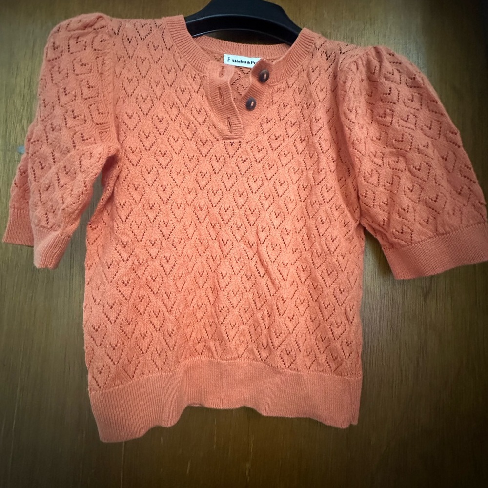 Misha And Puff Peach Knit Sweater